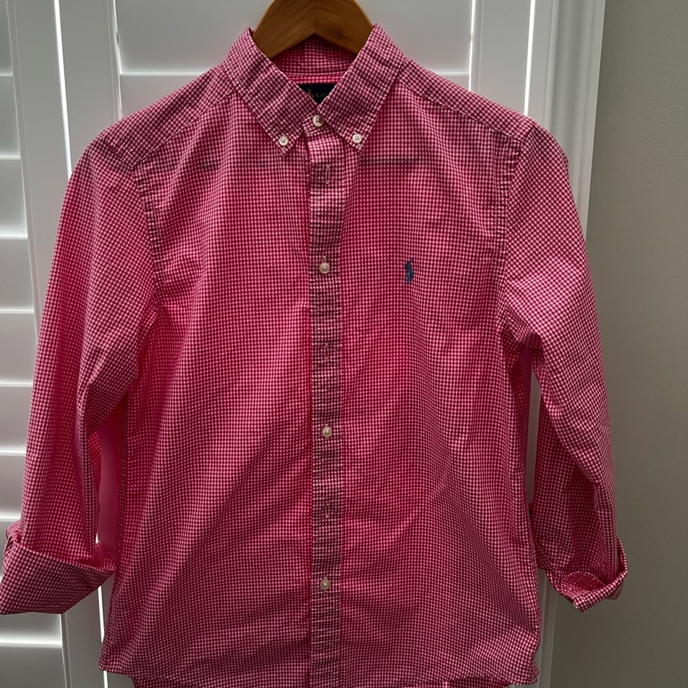 Boys Ralph Lauren Button Down Shirt. EUC, like new!  Size Large 14/16